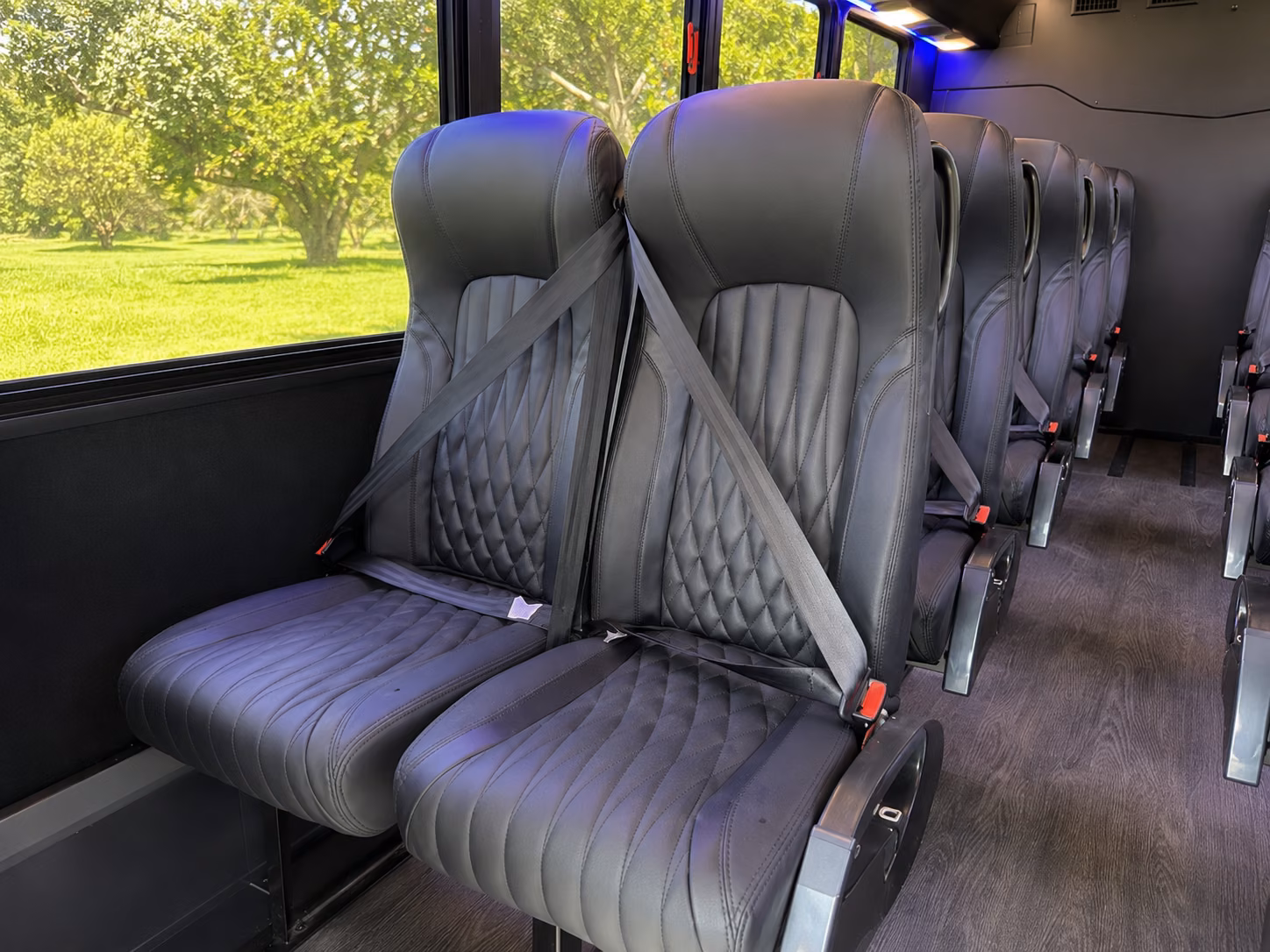 woodbury 20 passenger minibus interior