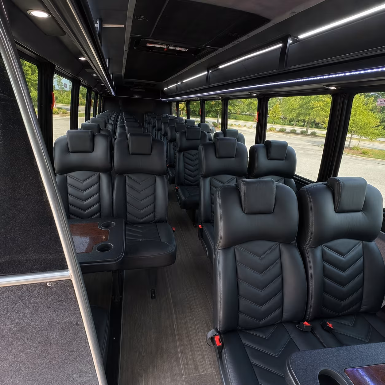 woodbury 30 passenger minibus inside