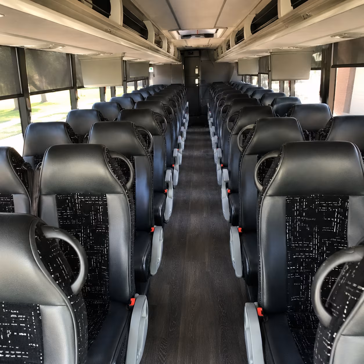 woodbury 56 passenger charter bus inside